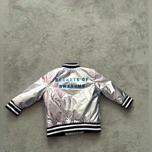 Metallic Silver Jacket